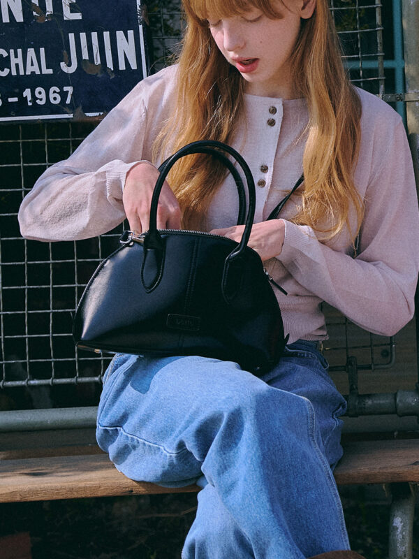 Ellen City Tote Bag [Glossy BLACK]