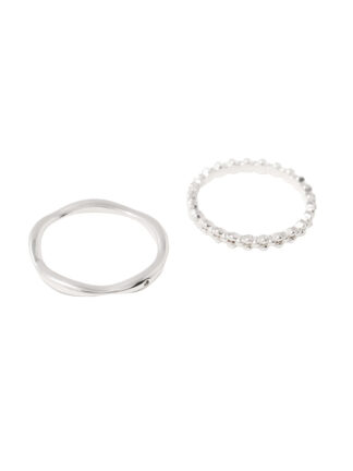 Wavy Layered Set Rings 1+1