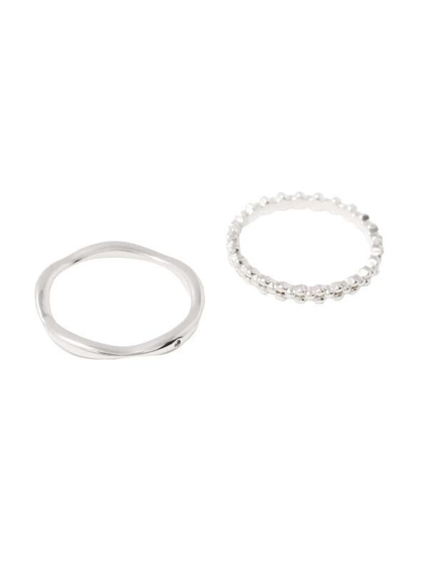 Wavy Layered Set Rings 1+1