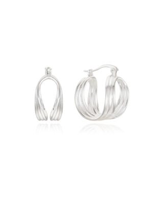 Layered line earring