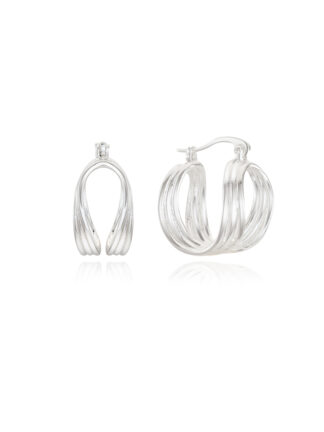 Layered line earring