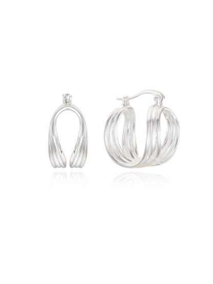 Layered line earring