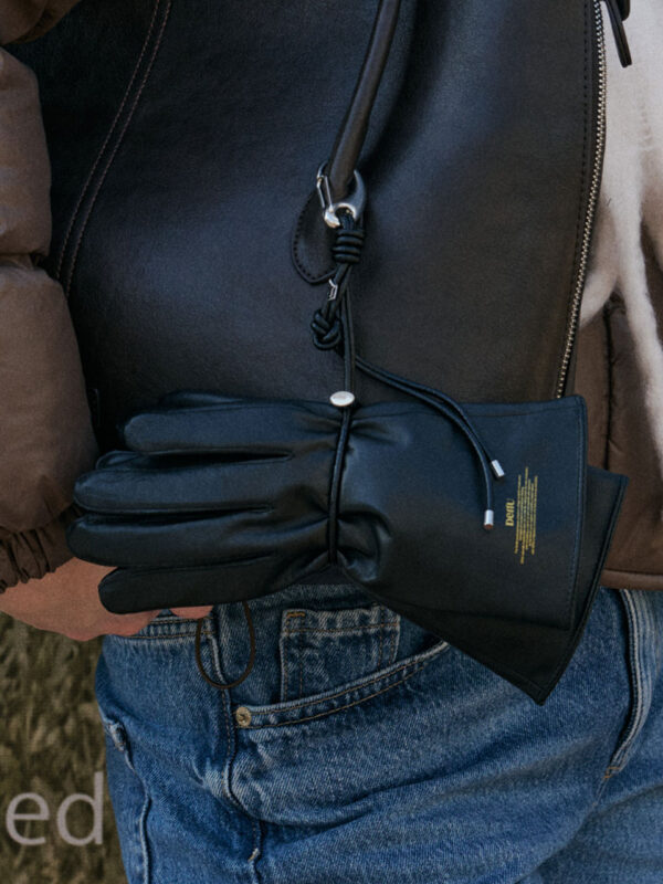 Glove Holder Leather strap Keyring