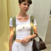 Jane Weaving Tote Bag [Brown Gold] - 이미지 2
