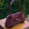 NOA Baguette Bag [Glossy RED BEET] - 이미지 2