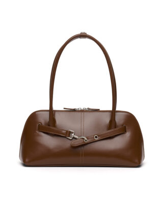 NOA Baguette Bag [Glossy Chestnut BROWN]