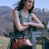 Ellen City Tote Bag [Glossy Chestnut BROWN] - 이미지 2