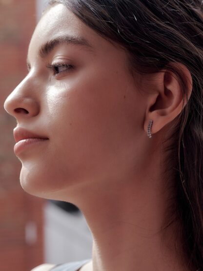 [sv925] Mini Tennis Earrings - 이미지 2