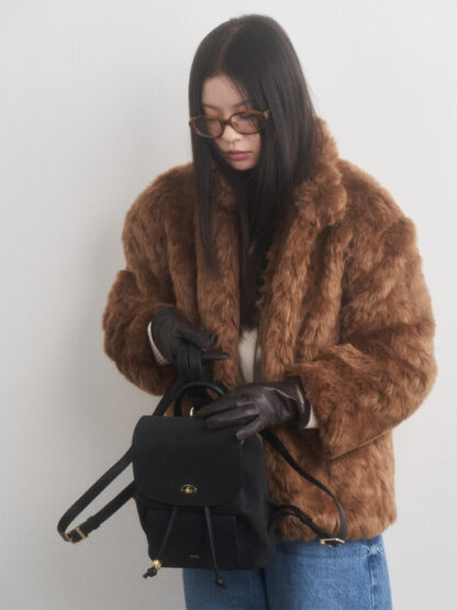 Suede DOJIN BAG [Black] - 이미지 2