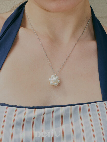 Pure mood flower necklace - 이미지 2