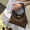 Jane Weaving Tote Bag [Brown Gold] - 이미지 3