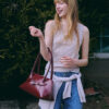NOA Baguette Bag [Glossy RED BEET] - 이미지 3