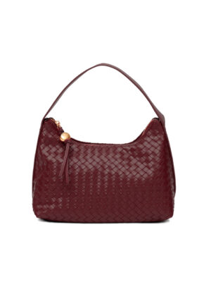 Jane Weaving Tote Bag [DEEP BURGUNDY]