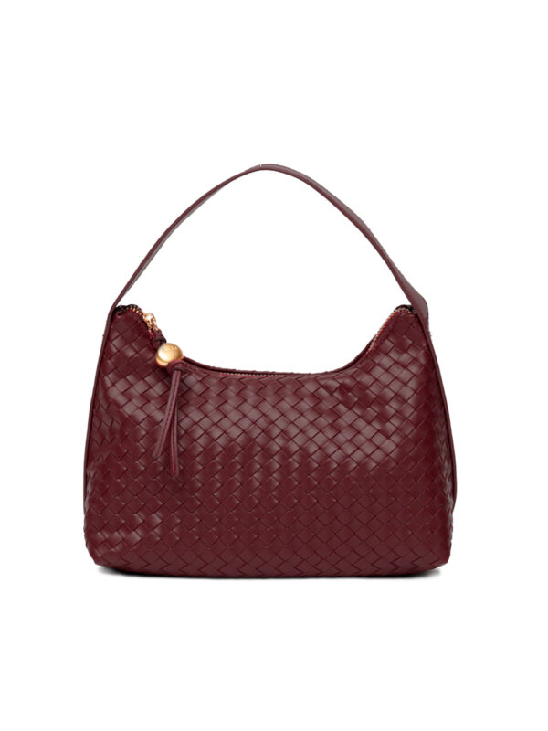 Jane Weaving Tote Bag [DEEP BURGUNDY]