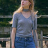 Tie half Top [GREY] - 이미지 3