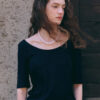 Wide Uline Top [NAVY] - 이미지 3