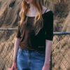 Wide Uline Top [BROWN] - 이미지 3