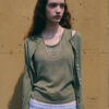 Summer Knit jacket + sleeve [OLIVE] - 이미지 3