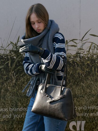 NOA BAG[DEEP BROWN SILVER] - 이미지 4