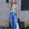Vintage fit medium blue denim - 이미지 7