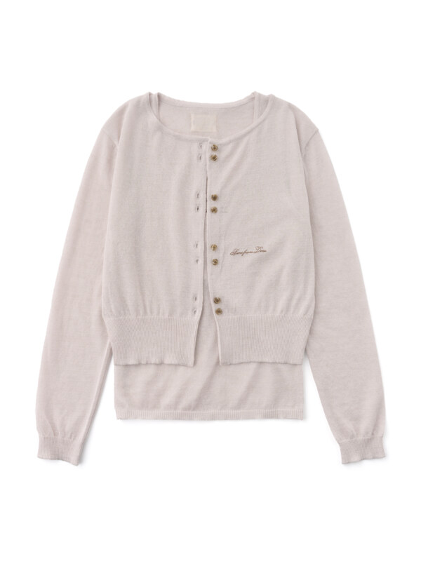 Summer Knit jacket + sleeve [IVORY]