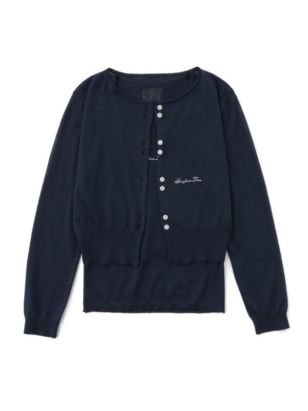 Summer Knit jacket + sleeve [NAVY]
