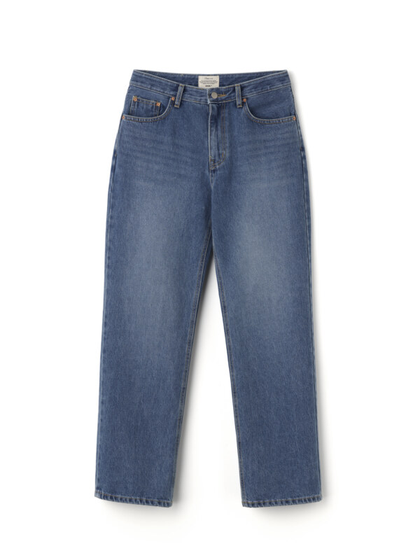 Vintage fit medium blue denim