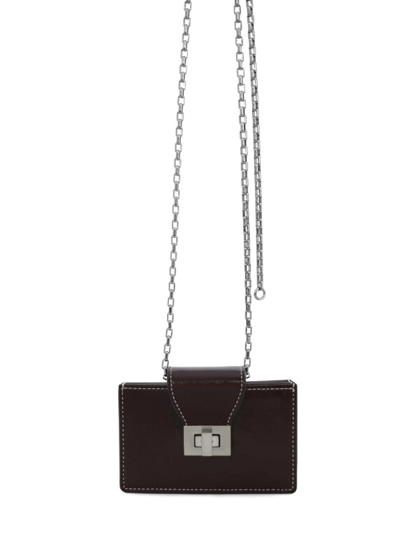 Echell Taylor Wallet [Red Brown_silver]