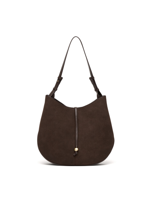 Ova Hobo Bag [Suede Brown]
