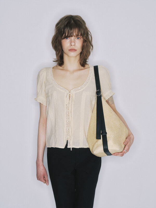 La Nuit Bag [Raphia Beige]