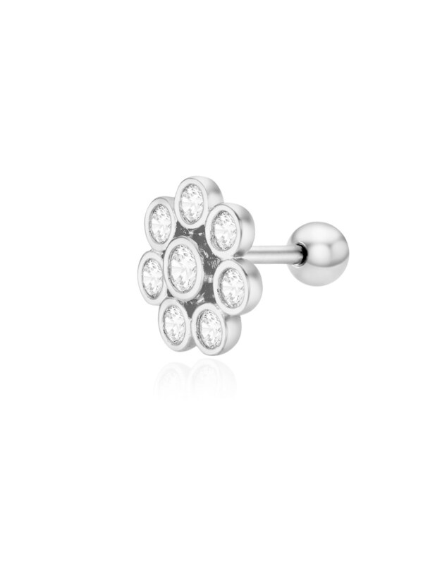 Demure Flower Stud Piercing Earring