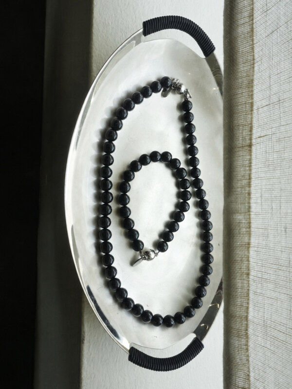 Midnight Necklace or Midnight Bracelet [Black]｜ブラックビーズアクセサリー